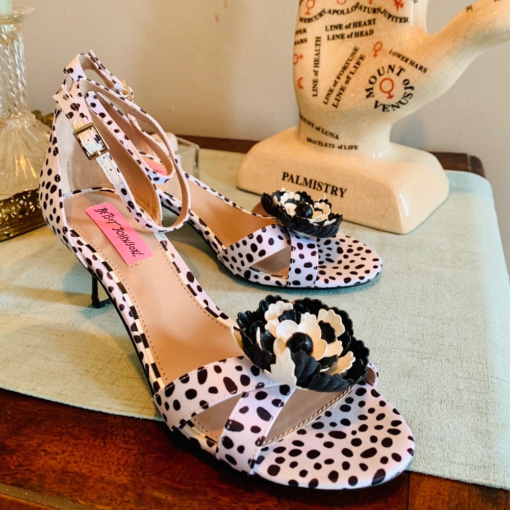 Betsey Johnson Mea Dalmatian Heels